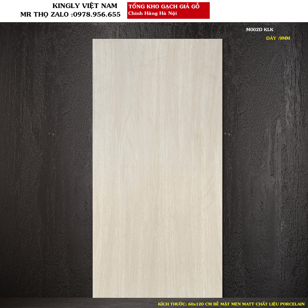 Gạch giả gỗ Trung Quốc 60x120 cm M002D